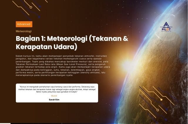 Bagian 1: Meteorologi (Tekanan dan Kerapatan Udara)